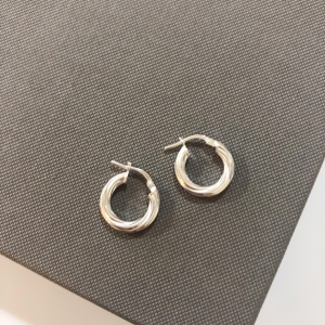 Small spiral hoop earrings – Real silver